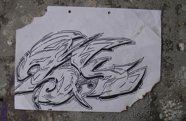 Graffiti Sketch - Photo by EkanP4F - sk, snake (2012)