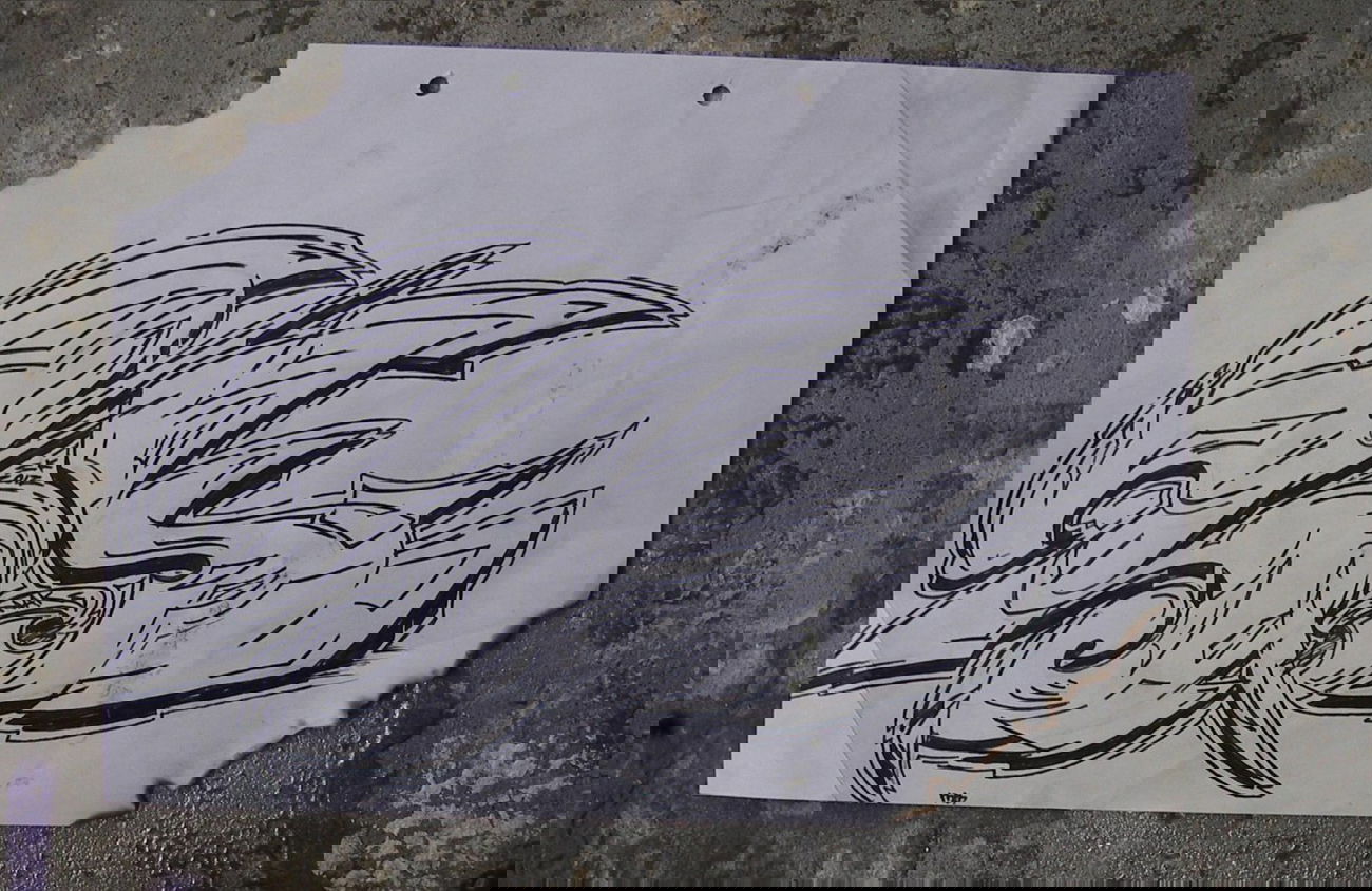 Graffiti Sketch - Photo by EkanP4F - sk, snake (2012)