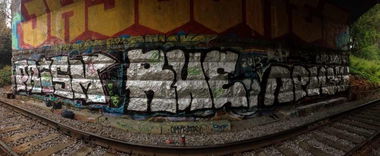 Graffiti Bombing in Saint Petersburg - Photo by El_Edagzo - Rue (2013)