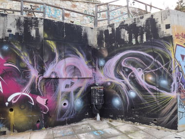 Graffiti Wall in Greece - Photo by Eldmi - eldmi, bsk, corinth