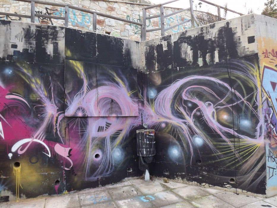 Graffiti Wall in Greece - Photo by Eldmi - eldmi, bsk, corinth