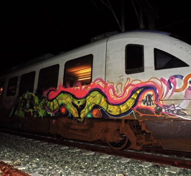 Graffiti Train - Photo by Eldmi