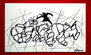 Graffiti Sketch - Photo by EliK - chrom, ninjagraff (2015)