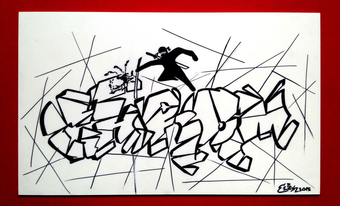 Graffiti Sketch - Photo by EliK - chrom, ninjagraff (2015)
