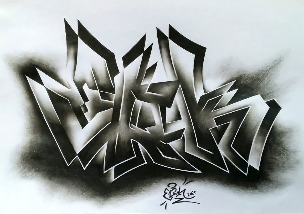 Graffiti Wall in Brno - Photo by EliK - Elik, rainbow, sketch (2017)