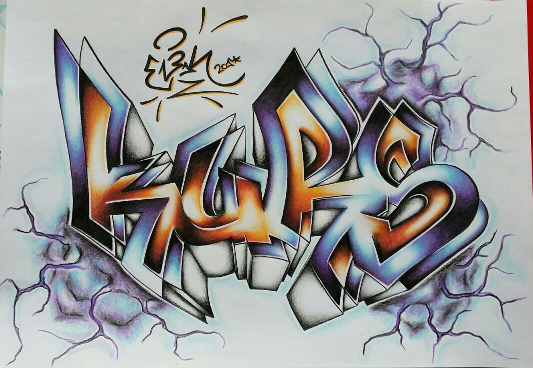 Graffiti Wall in BRNO - Photo by EliK - kurs, sketch, battle (2017)