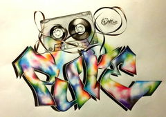 Graffiti Sketch in BRNO - Photo by EliK - čistej, hiphop, music (2017)