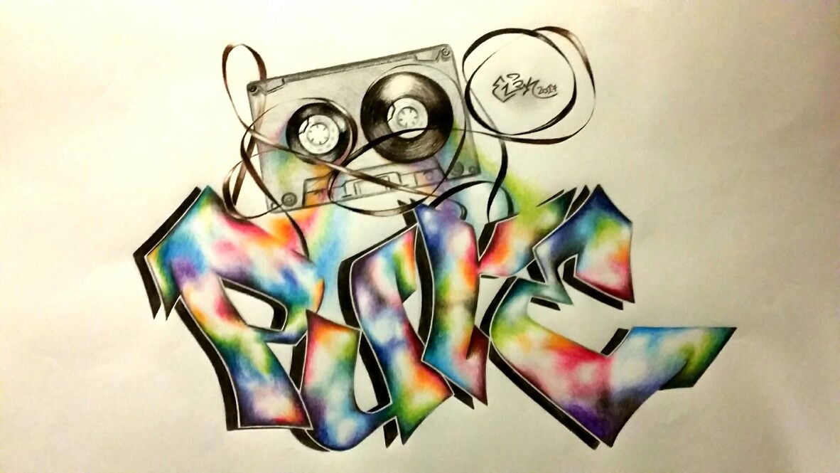 Graffiti Sketch in BRNO - Photo by EliK - čistej, hiphop, music (2017)