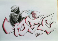 Graffiti Sketch - Photo by EliK - magic, battle (2016)
