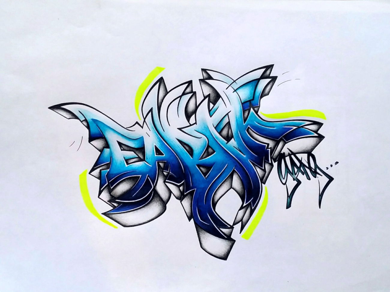 Graffiti Sketch - Photo by EliK - EarthGang, Elik