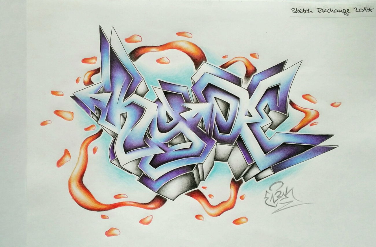 Graffiti Sketch - Photo by EliK (2017)