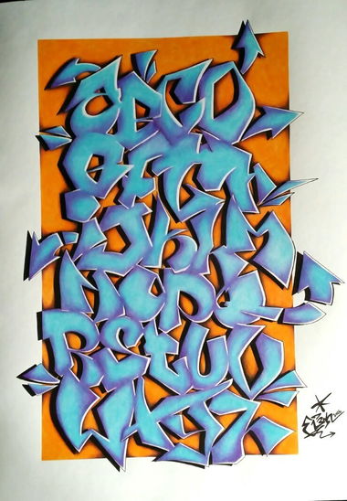 Graffiti Wall - Photo by EliK - battle, alphabet (2016)