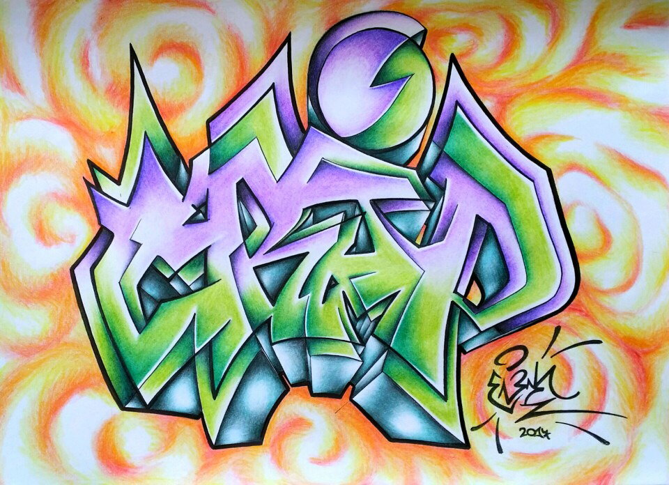 Graffiti Wall in BRNO - Photo by EliK - Trip, sketch, battle (2017)