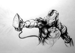 Graffiti Sketch - Photo by EliK - Realistic, Drawings, IronMan
