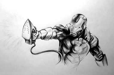 Graffiti Sketch - Photo by EliK - Realistic, Drawings, IronMan