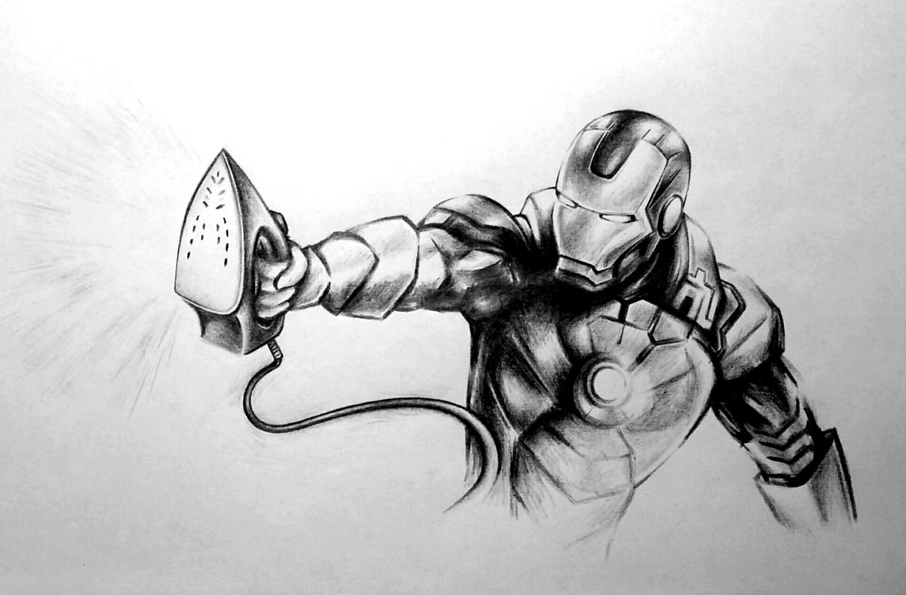 Graffiti Sketch - Photo by EliK - Realistic, Drawings, IronMan