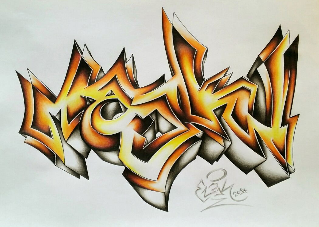 Graffiti Wall - Photo by EliK - Elik, Sketch, Majkl (2017)