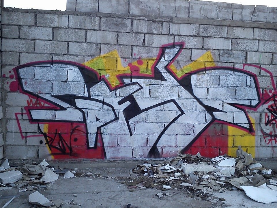 Graffiti Bombing - Photo by Elmoney - Spaceone (2014)