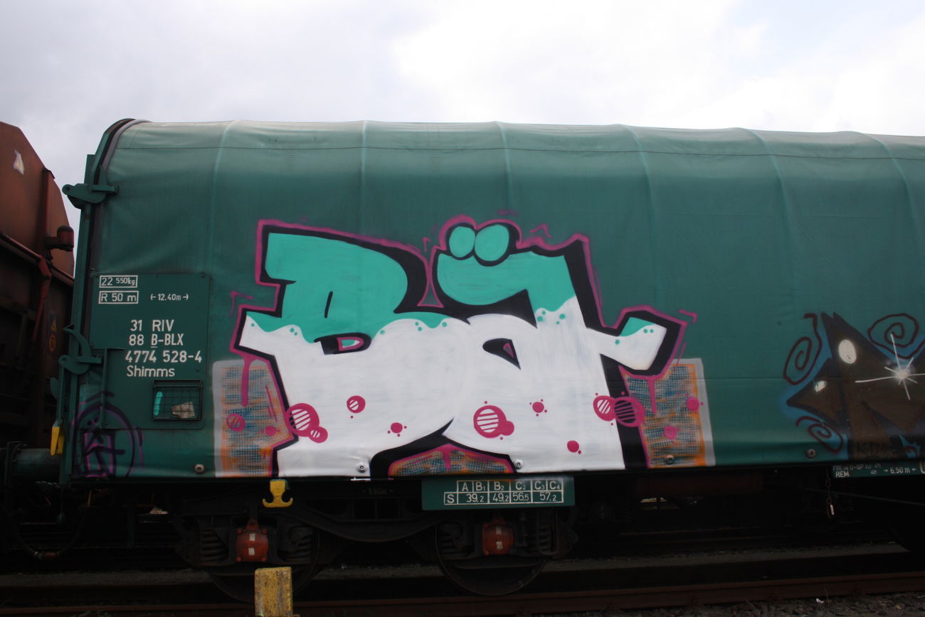 Graffiti Train - Photo by Endgleist - Bä