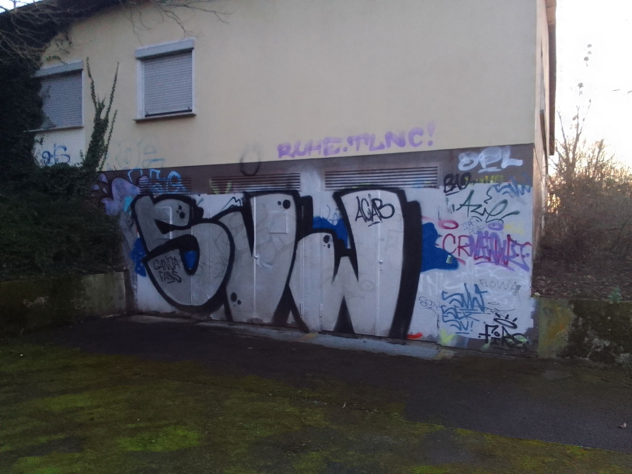 Graffiti Bombing - Photo by Endtooend - Mannheim, sv, waldhof