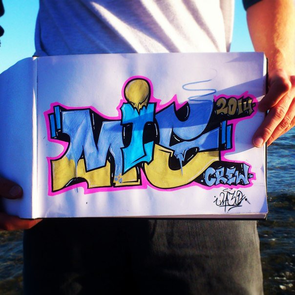Graffiti Sketch - Photo by Enzor - mis, crew (2014)