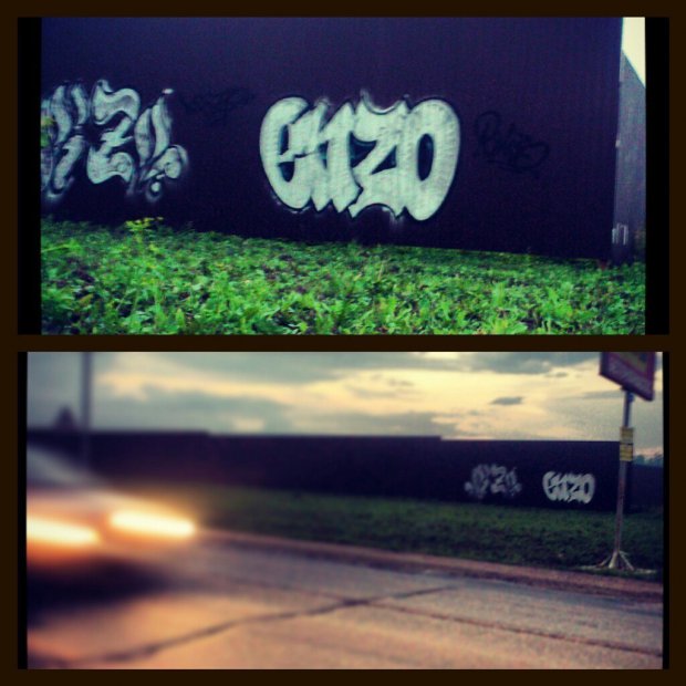 Graffiti Bombing - Photo by Enzor - mis, crew (2014)