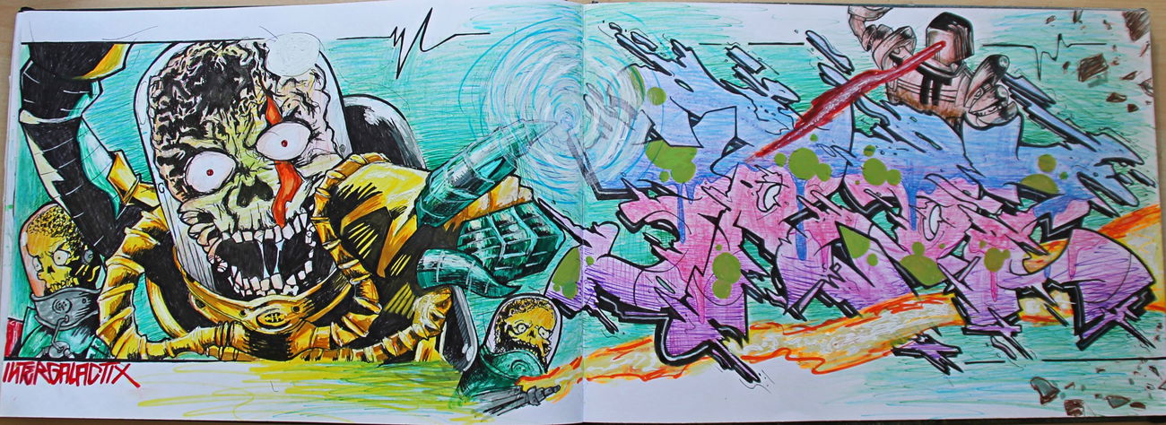 Graffiti Sketch - Photo by Erds
