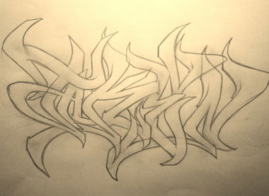 Graffiti Sketch - Photo by Escape