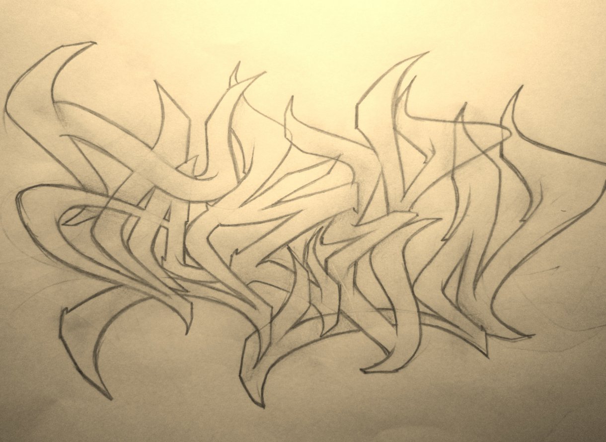 Graffiti Sketch - Photo by Escape