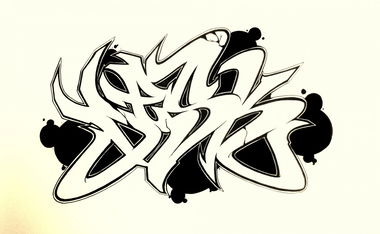 Graffiti Sketch - Photo by Escape - Wesk (2014)