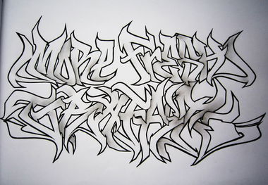 Graffiti Sketch - Photo by Escape - wesk, mfg, god (2014)