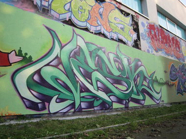 Graffiti Wall - Photo by Escape - wesk, mfg, god (2014)