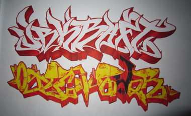 Graffiti Sketch - Photo by Escape - GATE, WESK, BIER (2014)