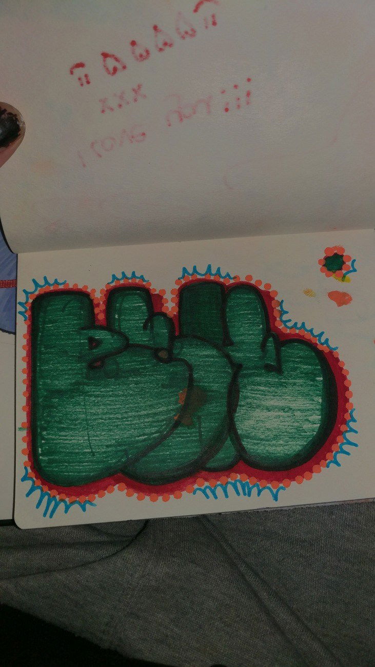 Graffiti Sketch - Photo by EshSulkz - Graffiti, throw, up (2020)