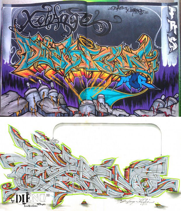 Graffiti Sketch in Germany - Photo by Eskoe - esko, dieno, dienow (2012)