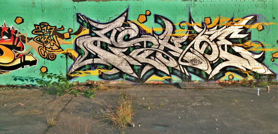 Graffiti Wall in Potsdam - Photo by Eskoe - esko, ct, cbw (2013)
