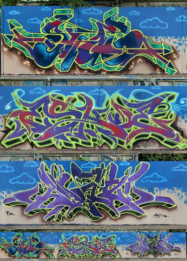 Graffiti Wall - Photo by Eskoe - shab, smut, eskoe (2013)