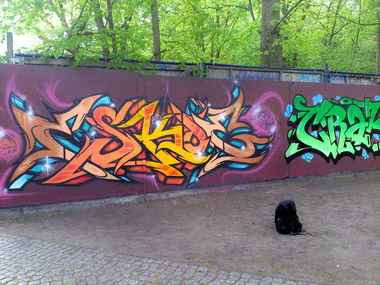 Graffiti Wall in Potsdam - Photo by Eskoe - eskoe, esko, cbw (2014)