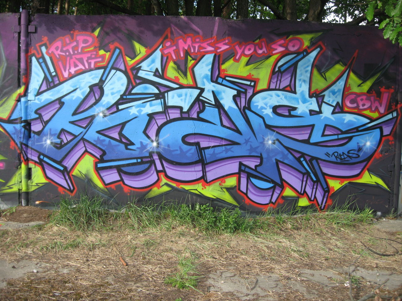 Graffiti Wall in Potsdam - Photo by Eskoe - rias, cbw (2015)