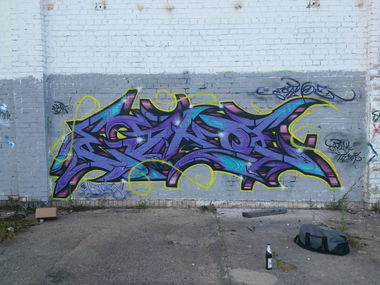 Graffiti Wall in Potsdam - Photo by Eskoe - eskoe, cbw (2014)