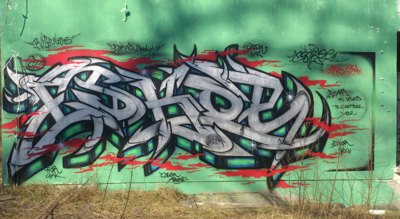 Graffiti Wall in Deutschland - Photo by Eskoe - eskoe, cbw (2015)