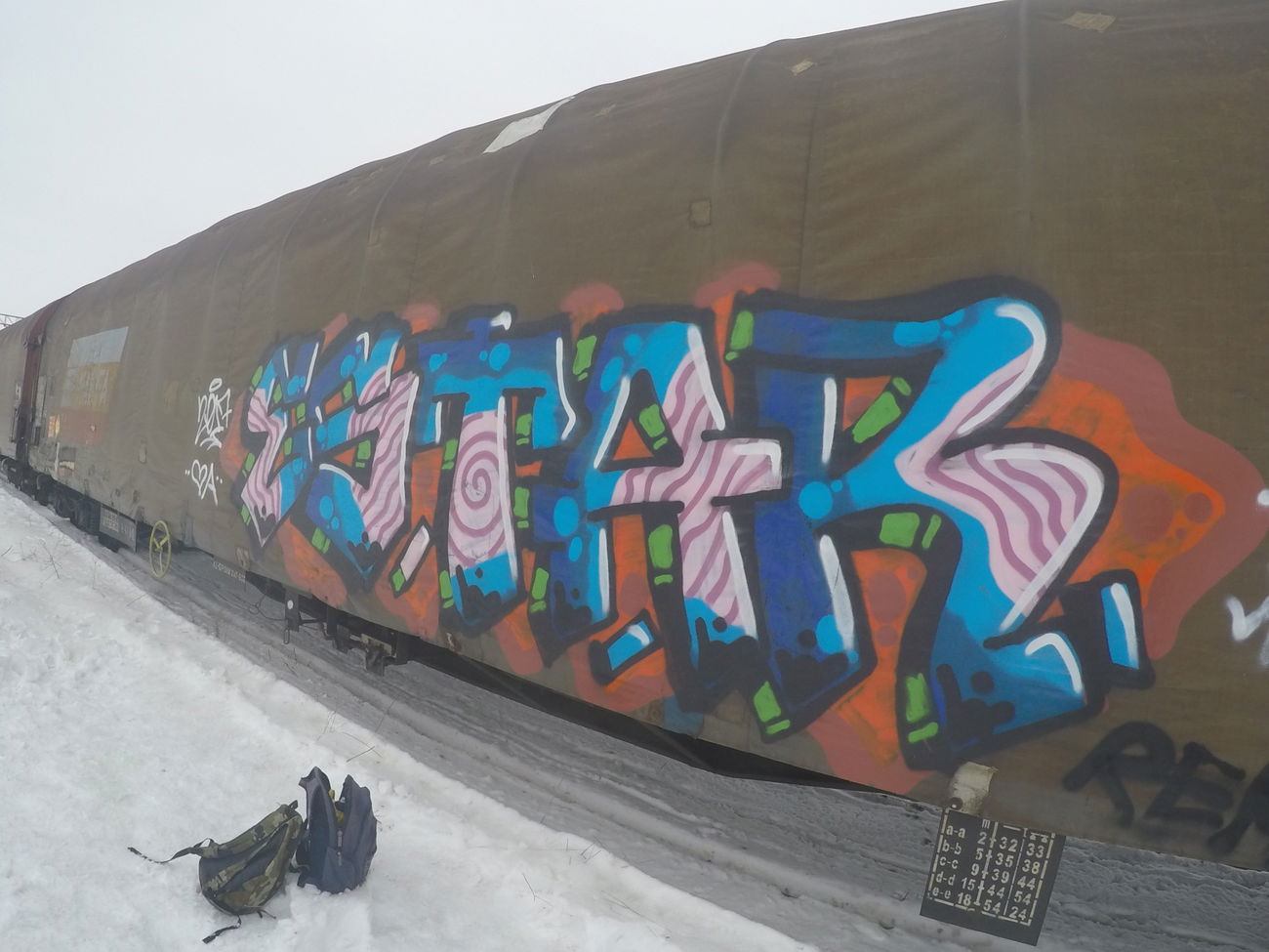 Graffiti in Bucharest - Photo by Estar737 - graffiti, train, bucharest (2017)