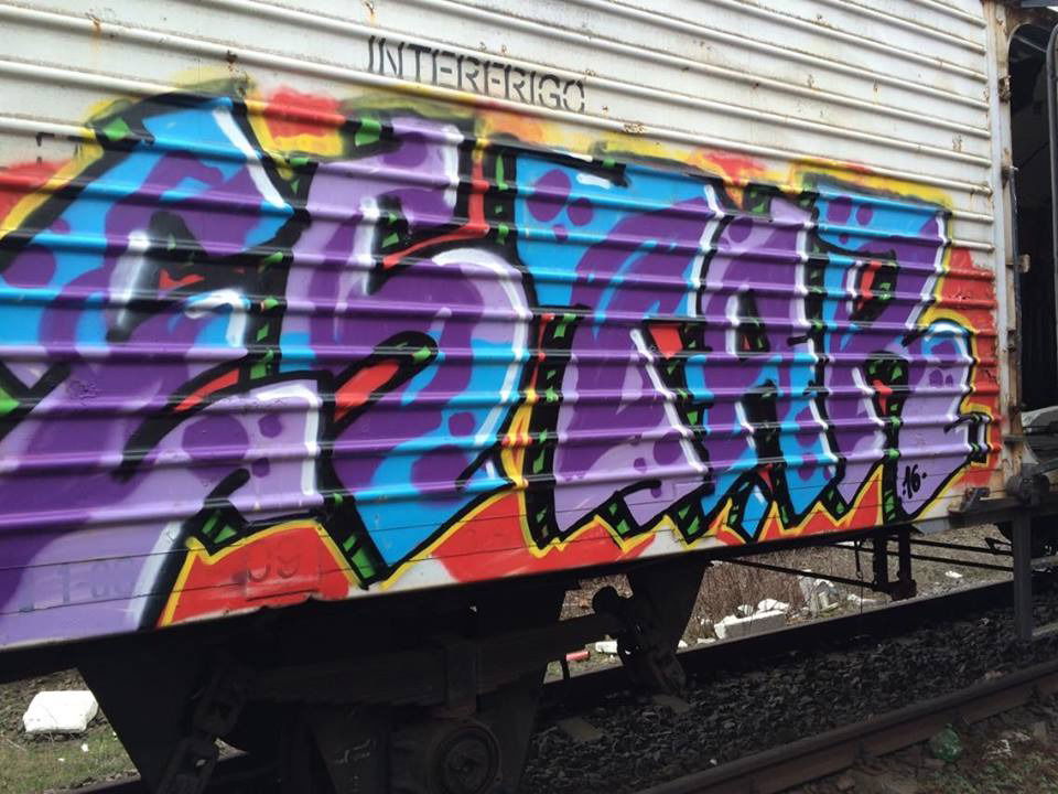 Graffiti Train in Romania - Photo by Estar737 - freight, bucharest, estar (2016)