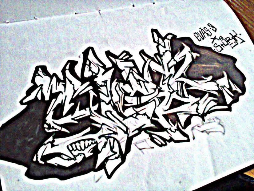 Graffiti Sketch - Photo by Evas3