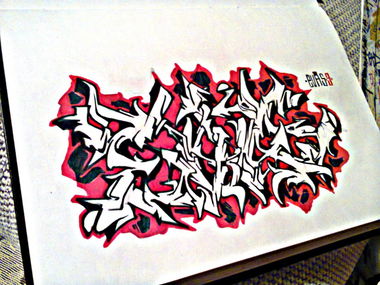 Graffiti Sketch in Kemerovo - Photo by Evas3