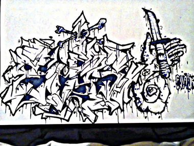 Graffiti Sketch in Kemerovo - Photo by Evas3