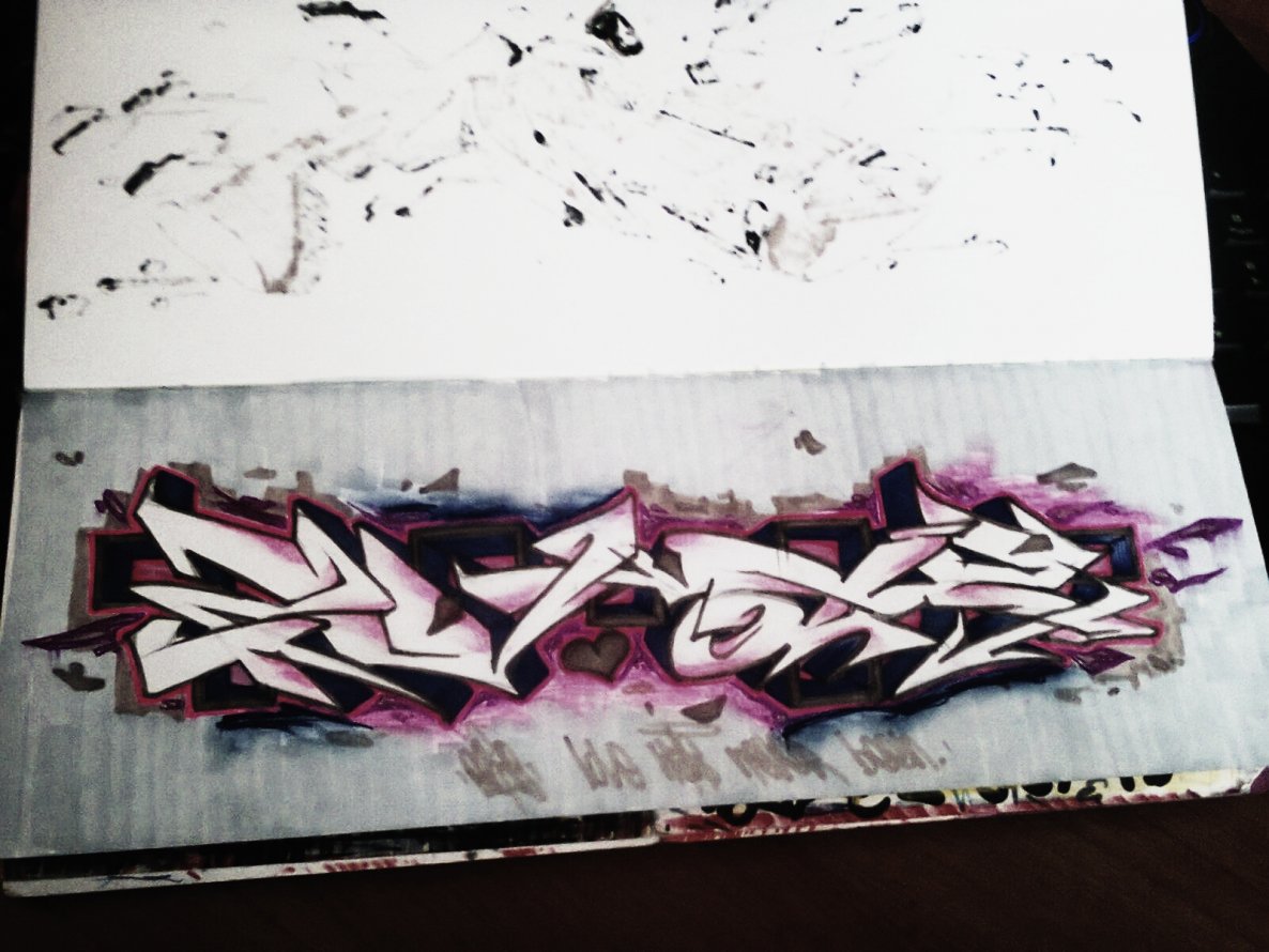 Graffiti Sketch - Photo by Evas3 - Evas, Sketch, Book