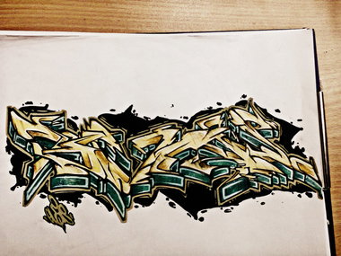 Graffiti Sketch - Photo by Evas3