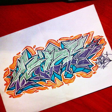 Graffiti Sketch - Photo by Evas3
