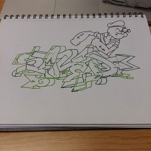 Graffiti Sketch - Photo by Evasd (2015)
